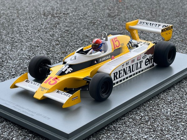 1/18 Renault RS11 #15 Jean-Pierre Jabouille Sieg Gp France 1979 Spark 18S590 Ovp-image