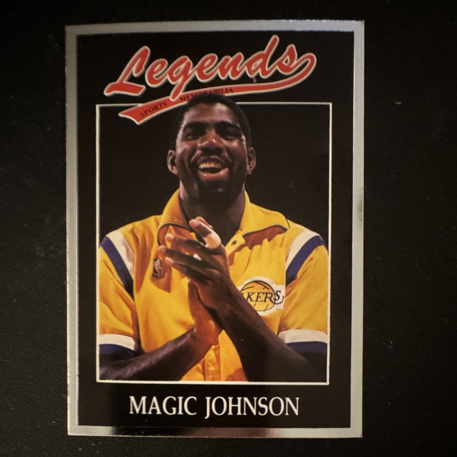Legends Sports Memorabilia 1991 Legends Magic Johnson Lakers #5 Base Set RARE!!!