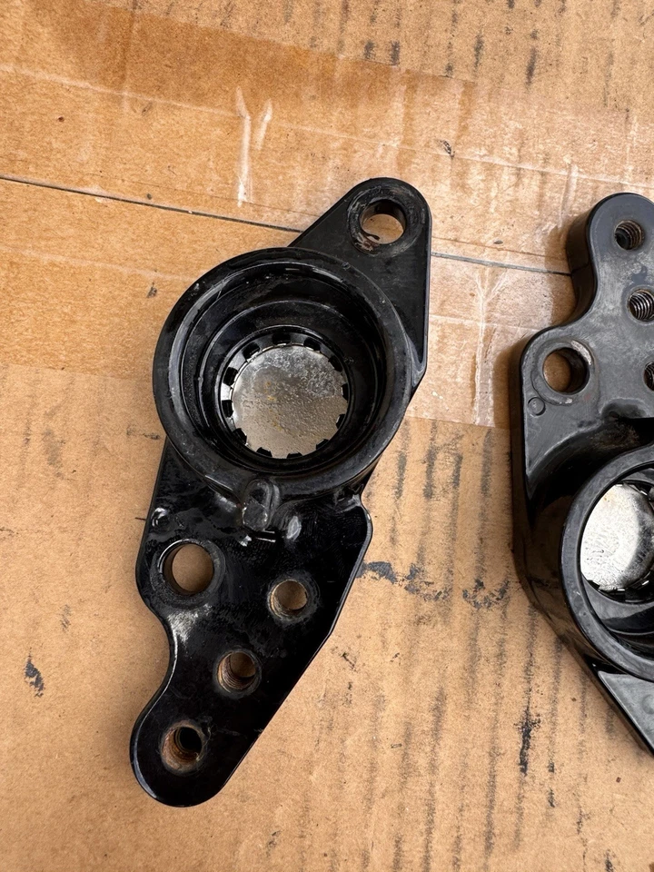 2006 Harley Davidson street glide OEM Rear Fork Brackets Peg Mounts - Image 3 of 4