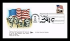 US COVER FLAG OVER MOUNT RUSHMORE REISSUE GRAVUE VERSION FDC GILL CRAFT CACHET