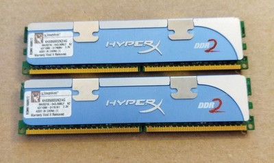 Kingston KHX8500D2K2/4G (4GB, PC2-8500 (DDR2-1066), DDR2 SDRAM, 1066 MHz,...