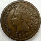 1897 Indian Head Cent Exact Coin Imaged #IND2270