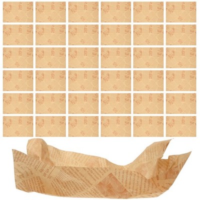  120 Sheets Lebensmittelverpackungspapier Fettdichtes Backförmchen