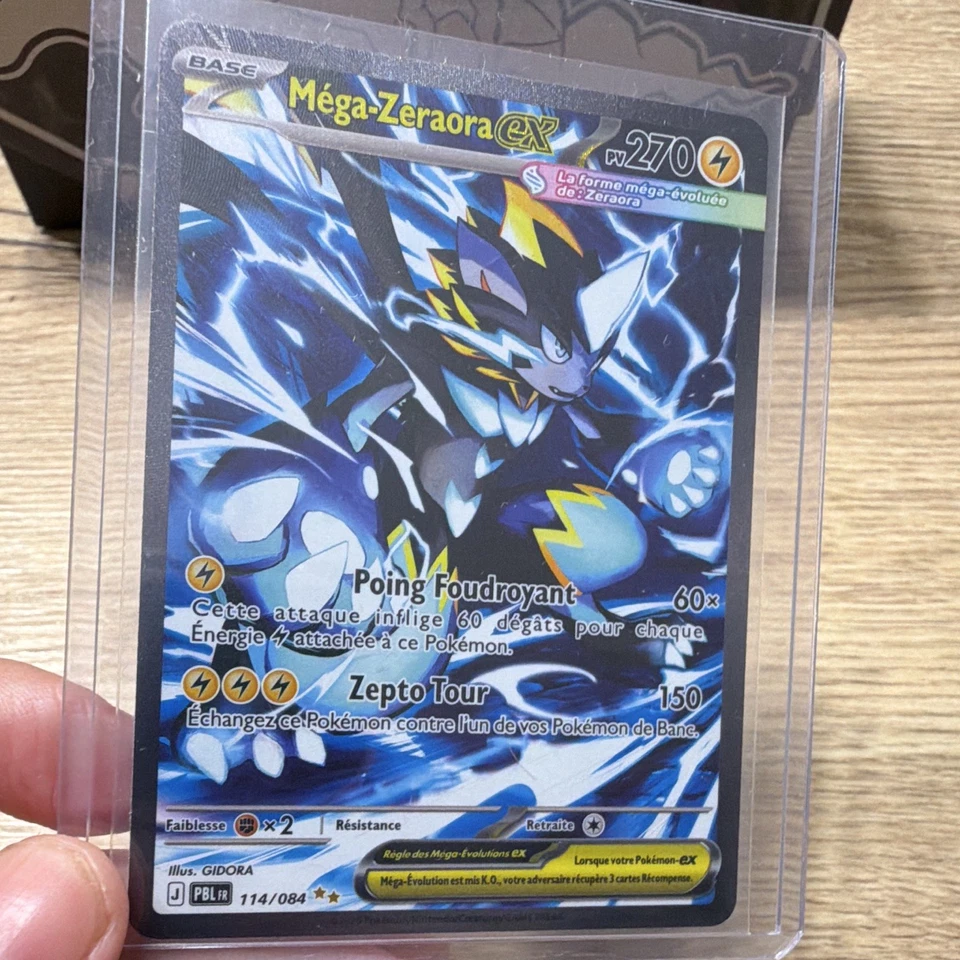 Méga-Zeraora EX 270 PV 114/084 FR Carte Pokémon JCC Électrique EX Méga-Évolution - Photo 1/1