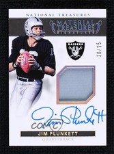 2017 National Treasures Material Signatures Prime 20/25 Jim Plunkett Auto 1q7