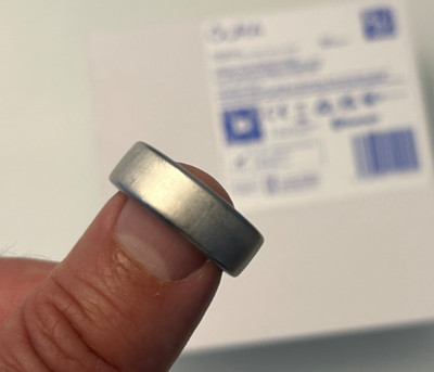 Oura Ring Gen3 Horizon Brushed Titanium Größe US 9 Smart Ring Schlaftracking