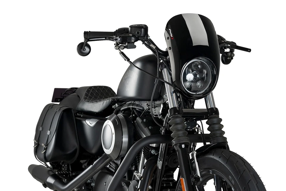 Puig Anarchy pour Harley davidson SPORTSTER 883 IRON XL883N Noir mat - Photo 1/1