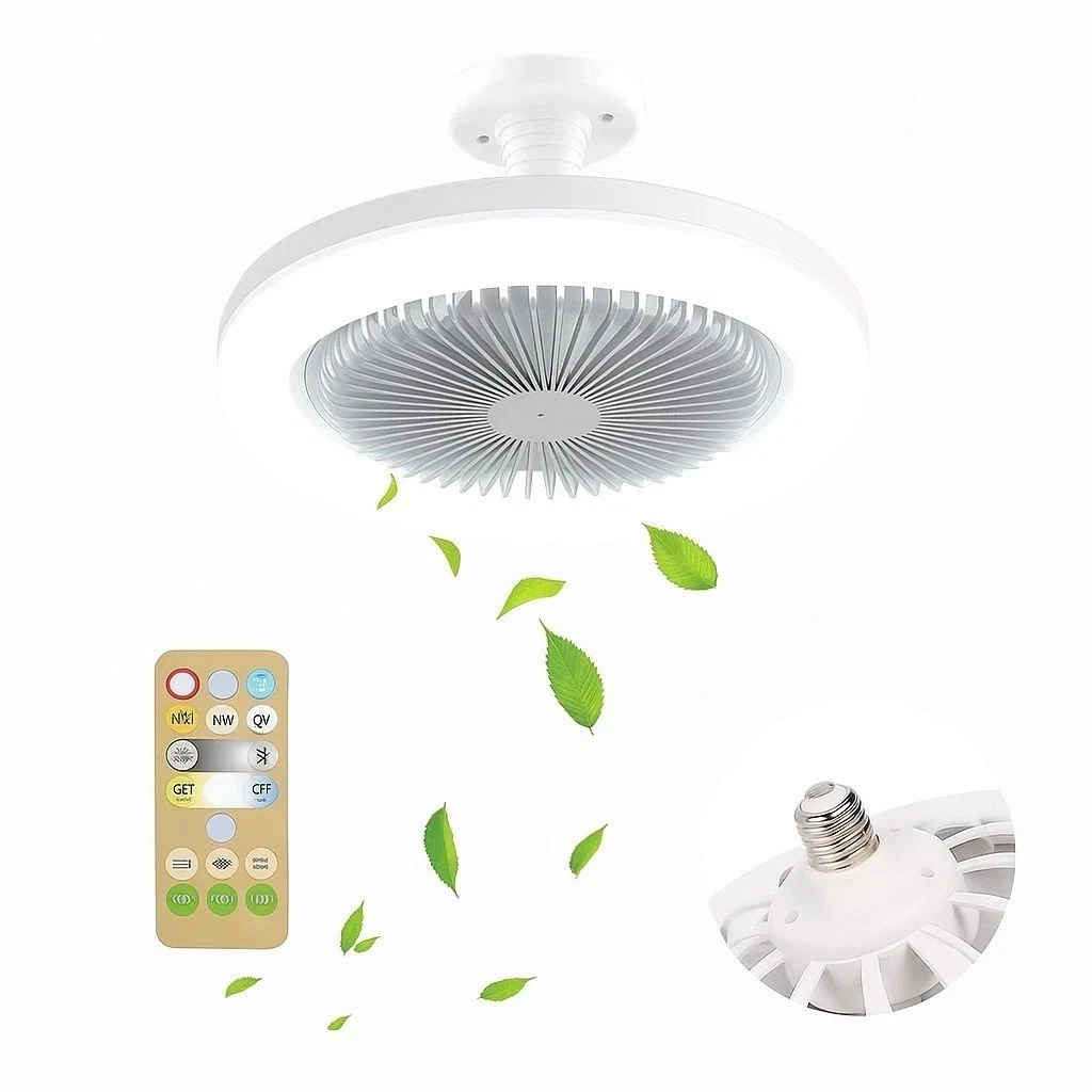 REYLAX 50cm Ventilatore da Soffitto con Luce, 6 Velocità, Timer, LED