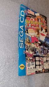 *loose booklet Manual For Parts Read* Panic Sega CD With Registration Card Wear