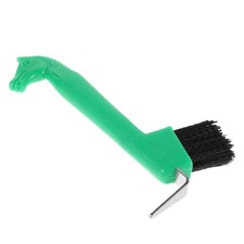 Horse Hoof Pick Brush for Grooming - Anti-Skid Handle  Dense Stiff Bristles -
