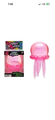 NeeDoh Pink JELLY SQUISH Sparkle Jellyfish Squishy Nee Doh 100% AUTHENTIC  