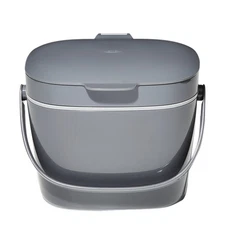 OXO SoftWorks Kitchen Compost Bin, 1.75-Gallon, Charcoal