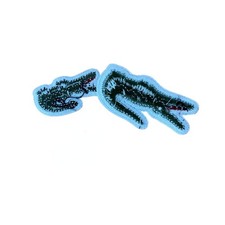 Big or Small Embroidered Alligator Sport Sew Iron on Patch Badge Fabric Applique