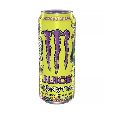 24x Monster Voodoo Grape Energy Drink Refreshing Beverage Flavor 16oz