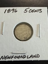 1896 Newfoundland 5 Cents Silver