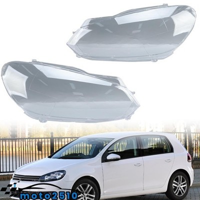Für VW Golf 6 Mk6 2008-2013 Scheinwerferglas Streuscheibe Linsen Links+Rechts