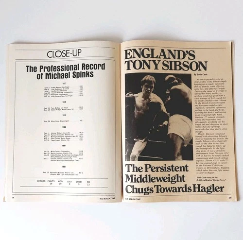 KO MAGAZINE RAY MANCINI BOXING HOFer COVER JULY 1982 POSTER INSIDE - 画像10/12
