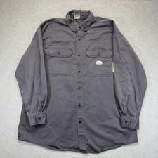 Rasco FR Work Shirt Men  s 2XL Gray CAT 2 NFPA 2112 Westex UltraSoft