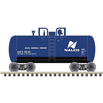 Atlas ~ N Scale ~ 28' Beer Can Shorty Tank Car ~ Nalco GATX #55181 ~ 50006887