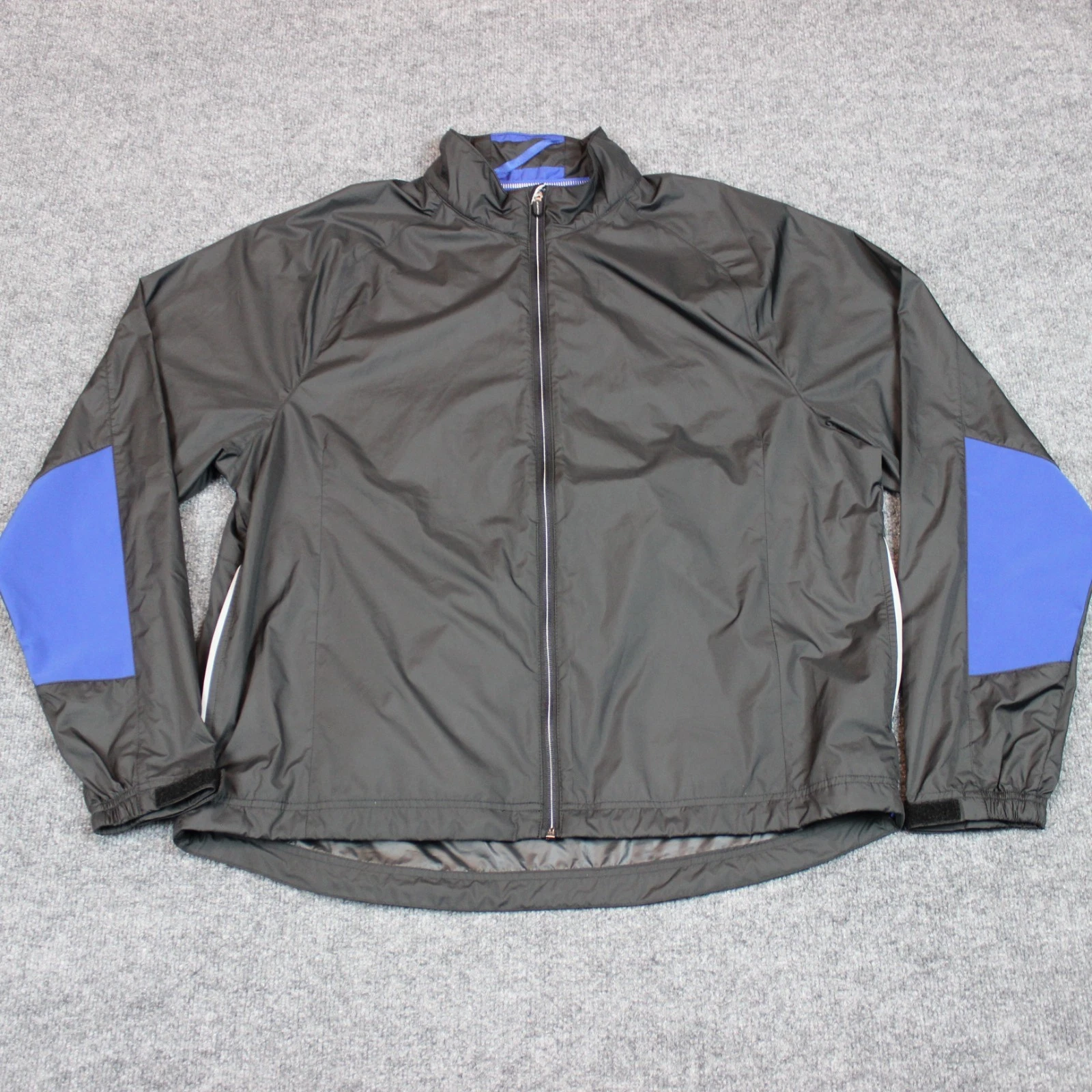 Zero Restrictions Windbreaker Jacket Men's Large Full Zip Black Golf Tour Series