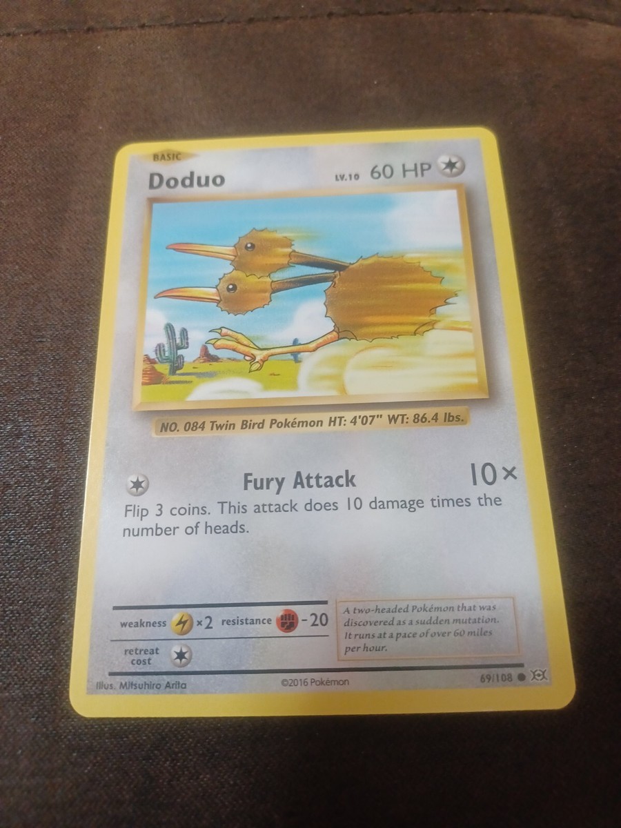 Doduo Basic Hp 60 Colorless #69/108 Pokemon 2016 Card | eBay Doduo Basic Hp 60 Colorless #69/108 Pokemon 2016 Card | eBay