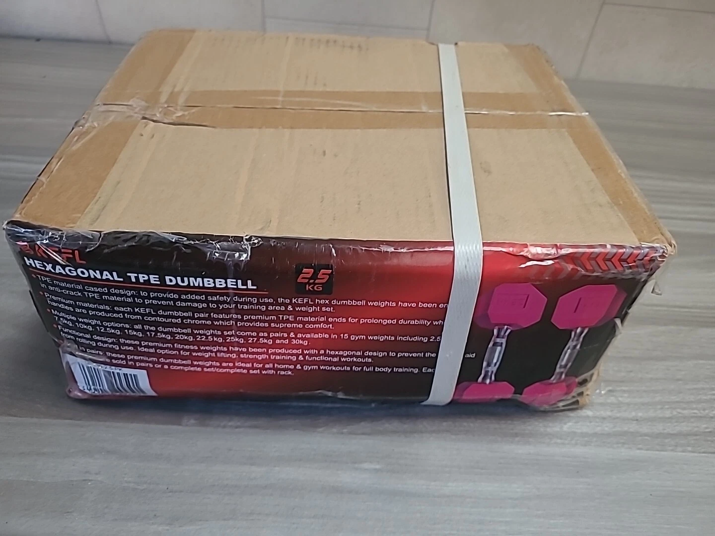 Hex Dumbbells - 2.5Kg Pink KEFL #P3