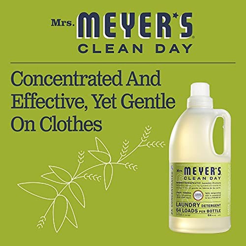 Mrs. Meyer's Clean Day's Liquid Laundry Detergent, Biodegradable Formula Infused - Picture 5 of 7