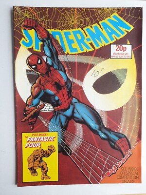 Spider-Man Weekly #542 - Vfn+ Jul 1983 Rare Marvel UK Free P&P And Spidey Pin Up