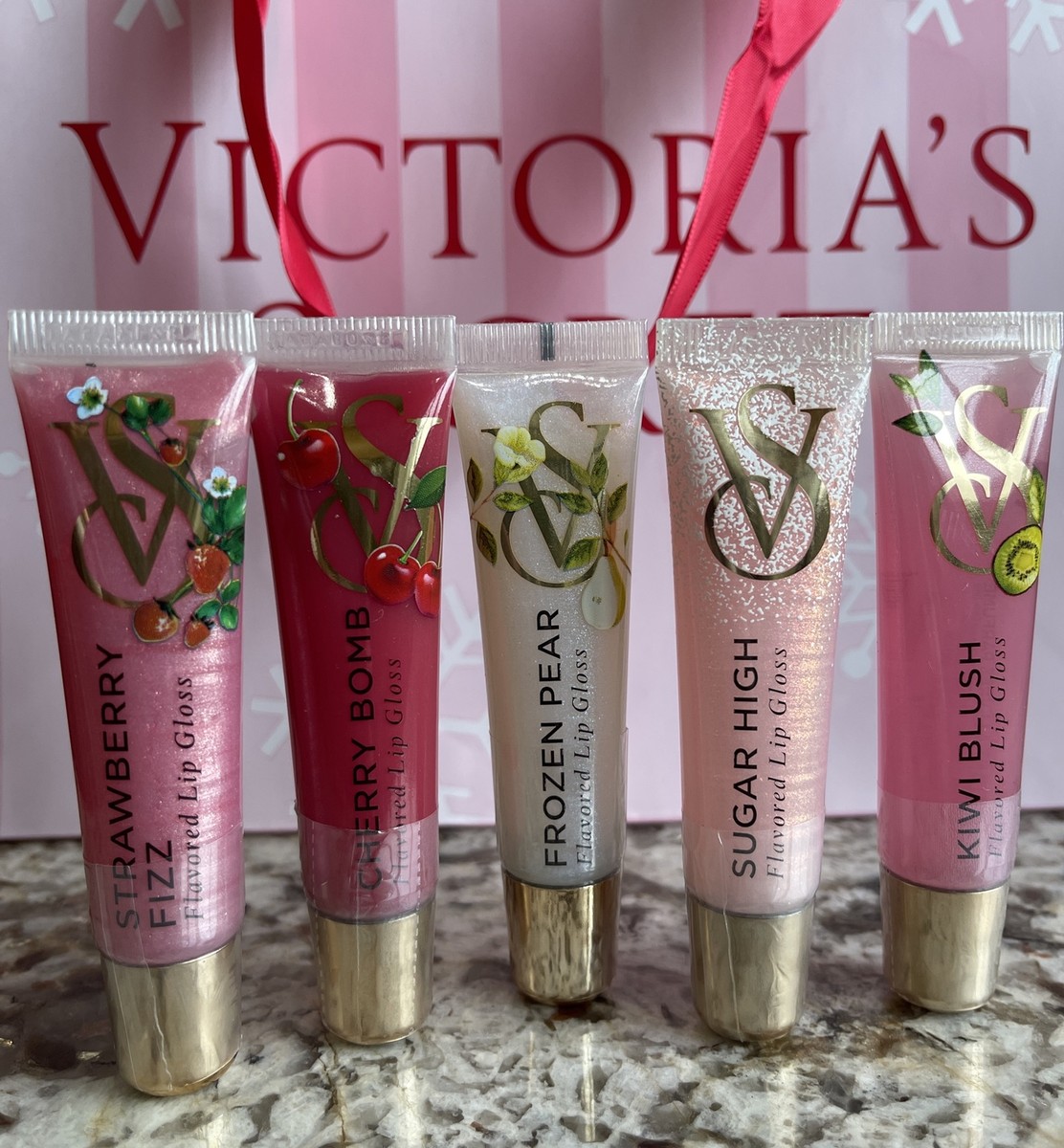 NEW Victoria's Secret Flavor Favorites 5 Lip Gloss Gift Set