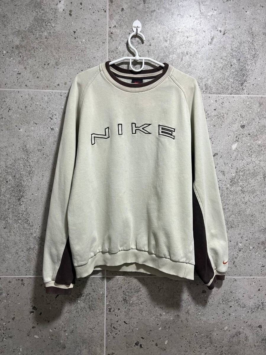 Nike Vintage 90's Retro Embroidered Big Logo Spellout Sweatshirt