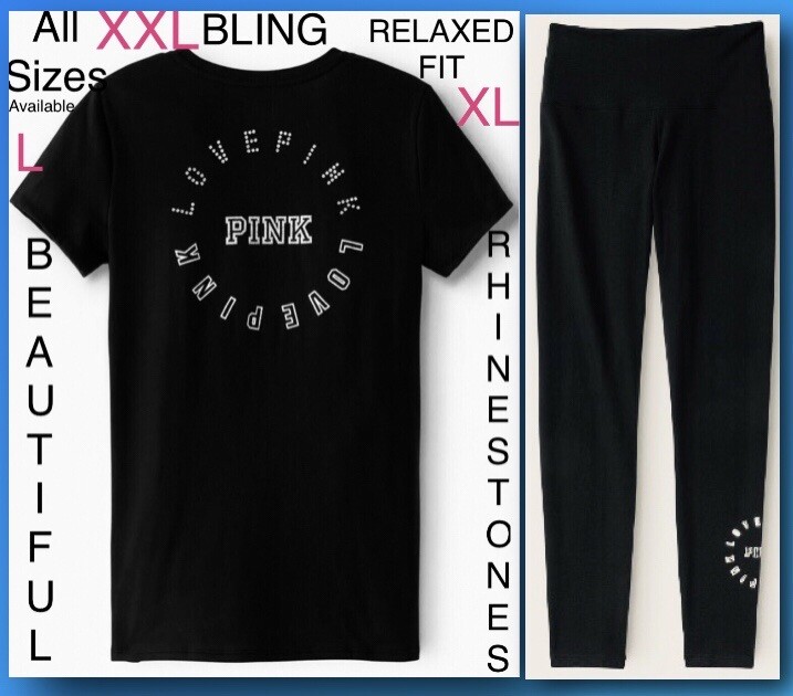 T-shirt pull campus Victorias Secret ROSE BLING