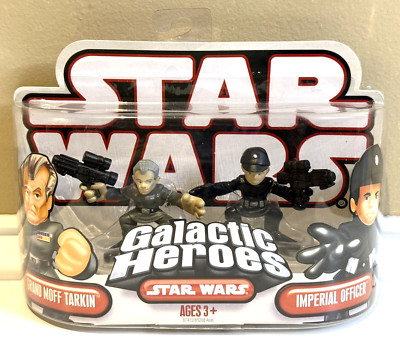Star Wars 2007 Galactic Heroes Grand Moff Tarkin & Imperial Officer  NEW