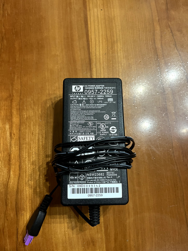 Genuine HP 0957-2259 AC Power Adapter (Output: 32V) Includes Power Cord