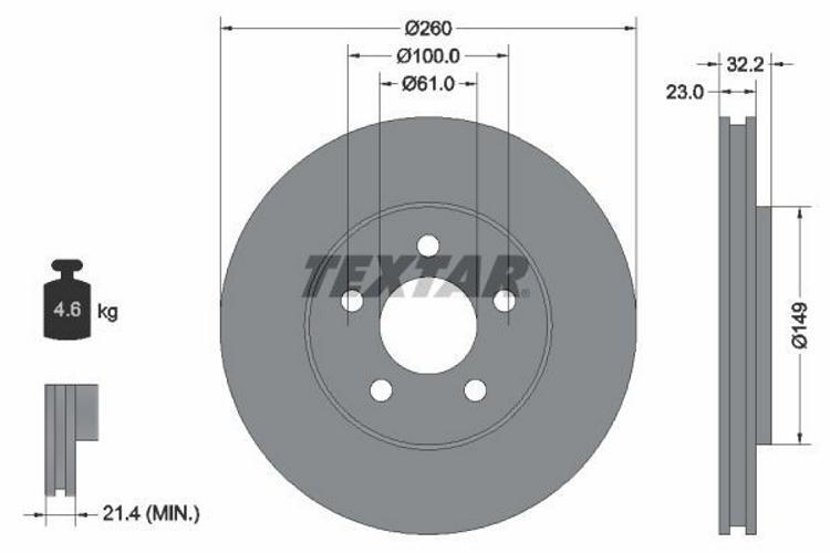 Disque de frein Hyundai Grandeur TG 2.2 CRDi essieu avant premium