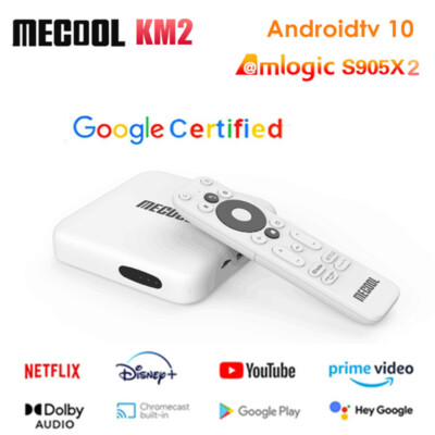 MECOOL KM2 Smart TV Box Netflix 4K HDR Android 10 S902X 2G 8G 2.4G/5G WiFi BT4.2