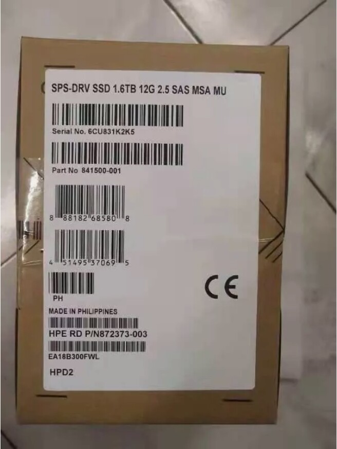 N9X91A I New Sealed HPE MSA 1.6TB 12G SAS Mixed Use SFF 2.5″ SSD