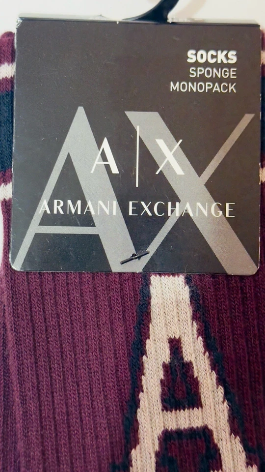 Nuevo paquete mono calcetines esponja Armani Exchange Foto 2 de 4