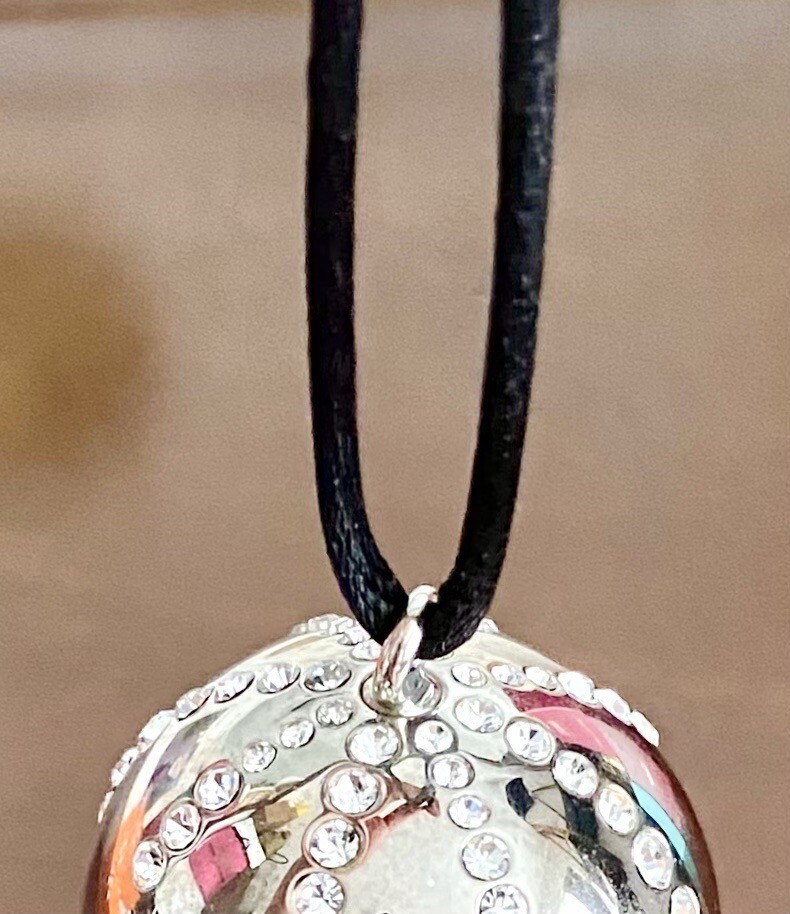 CHRISTIAN DIOR Crystal Diorlight Disco Ball Long Necklace CHRISTIAN DIOR Crystal Diorlight Disco Ball Long Necklace
