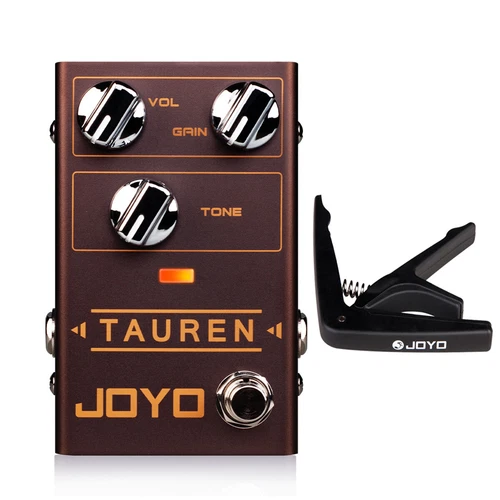 JOYO High Gain Overdrive Guitar Pedal Clean Boost to Distortion with Guitar Capo
