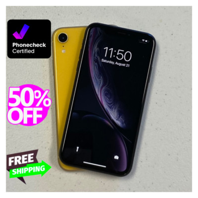 Apple iPhone XR 64GB Mint Black, Red, Coral - Unlocked Verizon, AT&T, T-Mobile