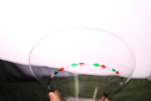 Gorham Christmas Jewels 10 " Serving Center Piece Bowl Red Green Beads Chips - Picture 9 of 9