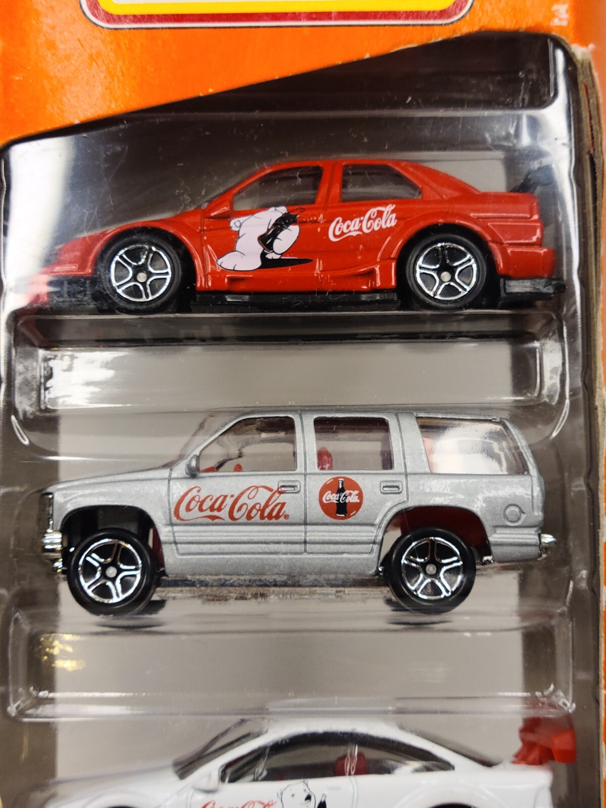 1998 5 Pack Gift Set Of Coca Cola Matchbox Cars Mattel Wheels # 35999 NIB New 