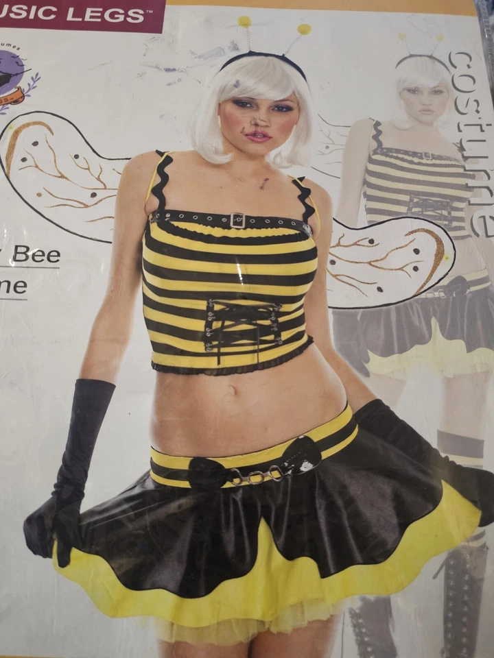 Sexy Honey Bee Adult Costume - Includes Many Extra Accessories - Brand New - Image 2 of 4