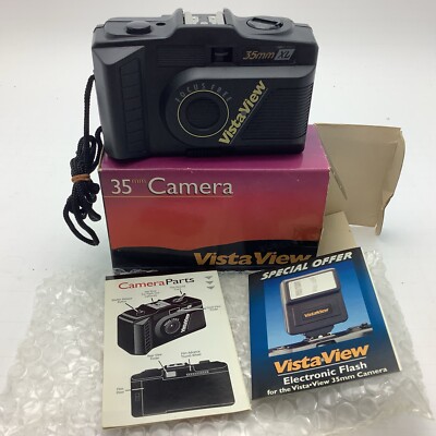 Vintage Vista View 35mm XL Film Camera Focus Free With Original Box New