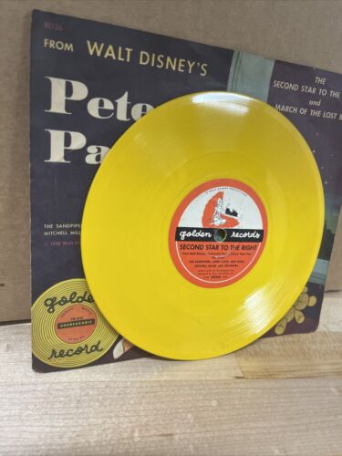 "Walt Disneys ""Peter Pan"" 78 U/min 6" Schallplatte auf Golden Records #RD36 - Anfang 1950'" - Bild 3 von 10