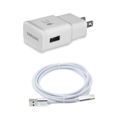 Galaxy S8 S9 S10, Plus - Type-C Fast Home Charger 6ft USB Cable Quick Power