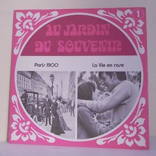 33 RPM Garden Souvenir N°1 Vinyl LP Paris 1900 Legrand Dubois Montero M.