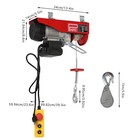 1763 lbs Electric Cable Hoist, 110V Crane Winch Garage Lift Wired Remote Control
