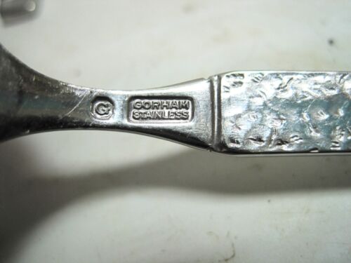 40 Piece Lot Gorham Casablanca Hammered Stainless Steel Flatware - Picture 3 of 3