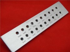 Tungsten Carbide Wire Drawplate For Jewelry Making Halfround 3.10-5.00MM 20Ho pz